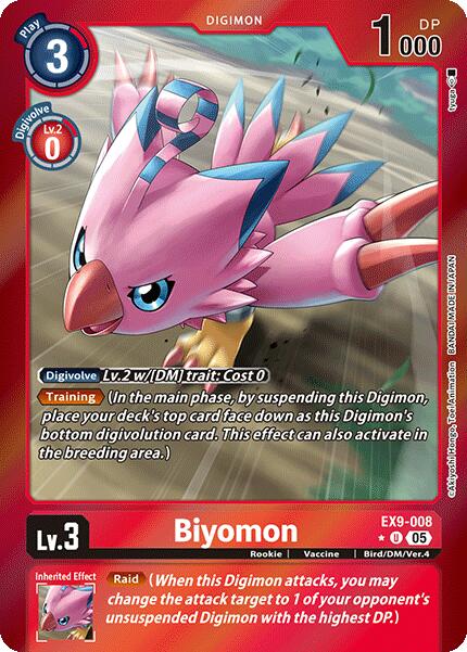 Biyomon [EX9-008] (Limited Foil) [Versus Monsters] | The Time Vault CA