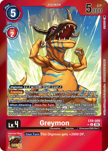Greymon [EX9-009] (Limited Foil) [Versus Monsters] | The Time Vault CA