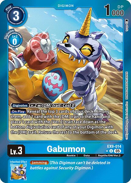 Gabumon [EX9-014] (Limited Foil) [Versus Monsters] | The Time Vault CA