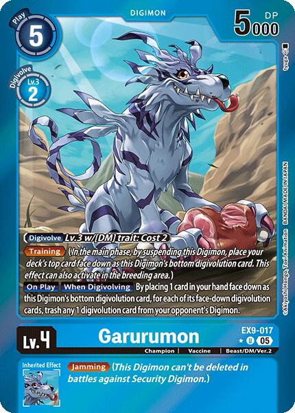 Garurumon [EX9-017] (Limited Foil) [Versus Monsters] | The Time Vault CA