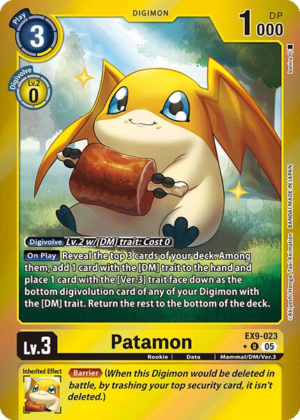 Patamon [EX9-023] (Limited Foil) [Versus Monsters] | The Time Vault CA