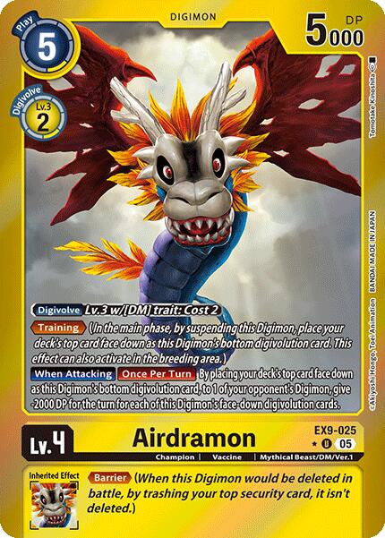 Airdramon [EX9-025] (Limited Foil) [Versus Monsters] | The Time Vault CA
