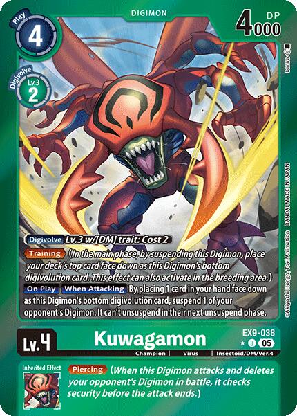 Kuwagamon [EX9-038] (Limited Foil) [Versus Monsters] | The Time Vault CA