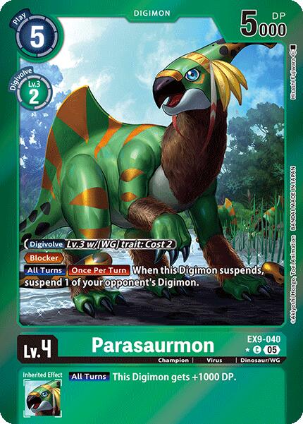 Parasaurmon [EX9-040] (Limited Foil) [Versus Monsters] | The Time Vault CA