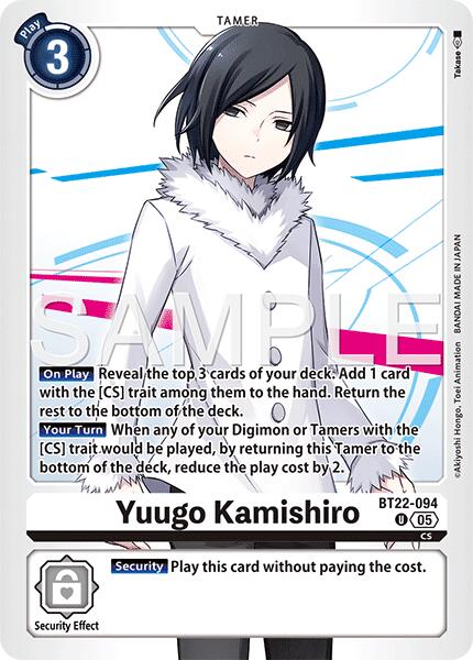 Yuugo Kamishiro [BT22-094] [Cyber Eden] | The Time Vault CA