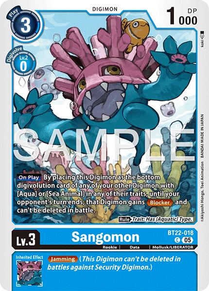 Sangomon [BT22-018] [Cyber Eden] | The Time Vault CA