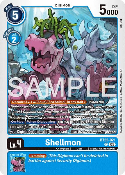 Shellmon [BT22-021] [Cyber Eden] | The Time Vault CA