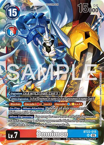 Omnimon [BT22-015] [Cyber Eden] | The Time Vault CA