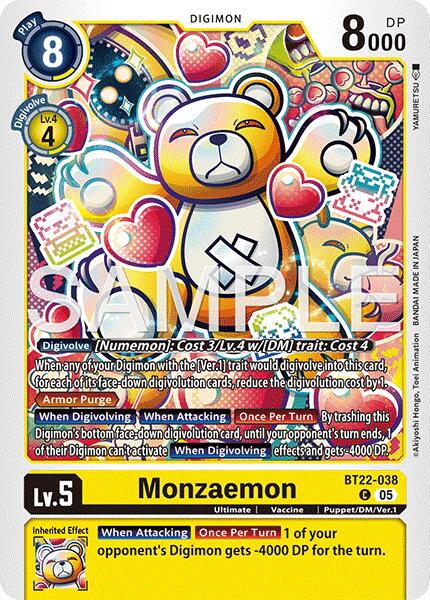 Monzaemon [BT22-038] [Cyber Eden] | The Time Vault CA