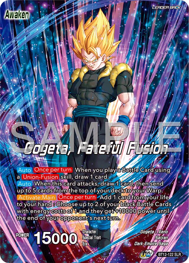 Son Goku & Vegeta // Gogeta, Fateful Fusion (Reprint) (BT12-122) [Premium Anniversary Box 2025] | The Time Vault CA