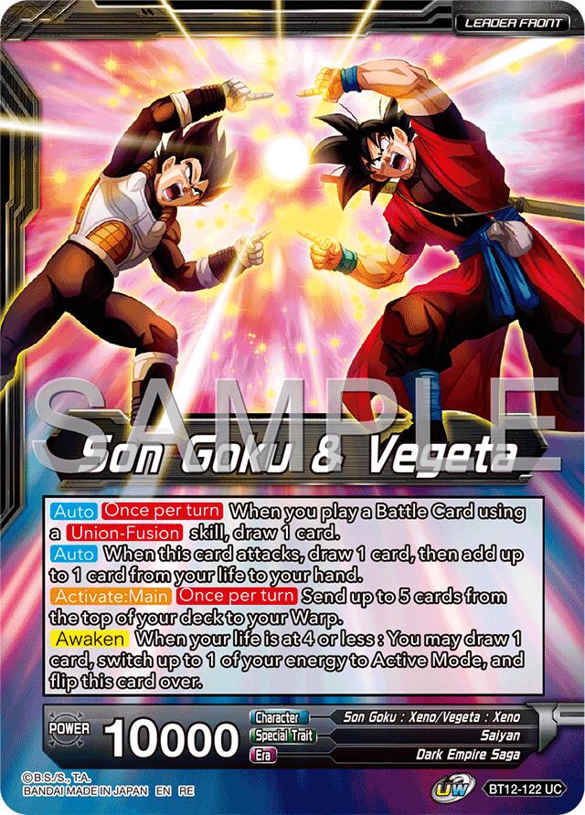 Son Goku & Vegeta // Gogeta, Fateful Fusion (Reprint) (BT12-122) [Premium Anniversary Box 2025] | The Time Vault CA