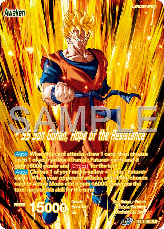 Son Gohan // SS Son Gohan, Hope of the Resistance (Reprint) (BT13-091) [Premium Anniversary Box 2025] | The Time Vault CA