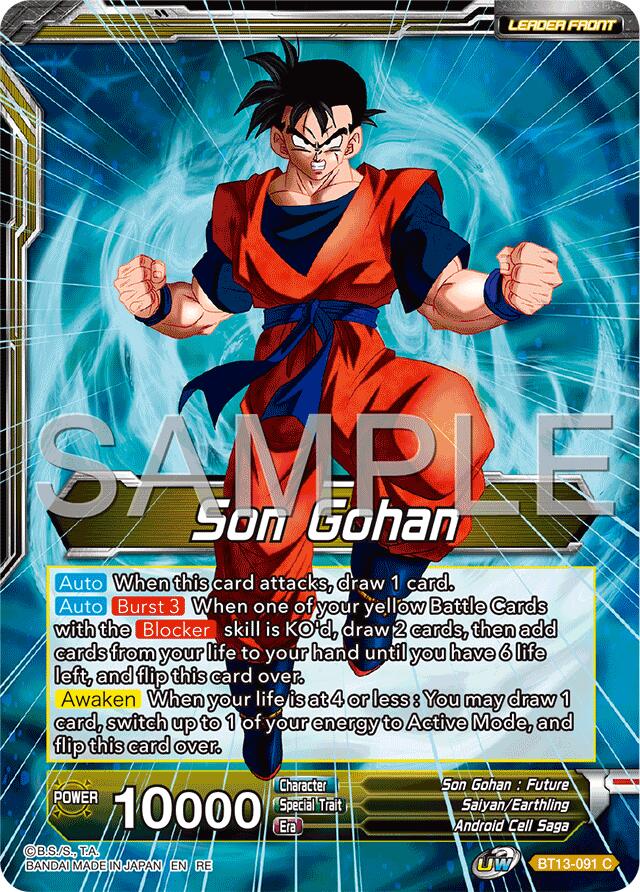 Son Gohan // SS Son Gohan, Hope of the Resistance (Reprint) (BT13-091) [Premium Anniversary Box 2025] | The Time Vault CA