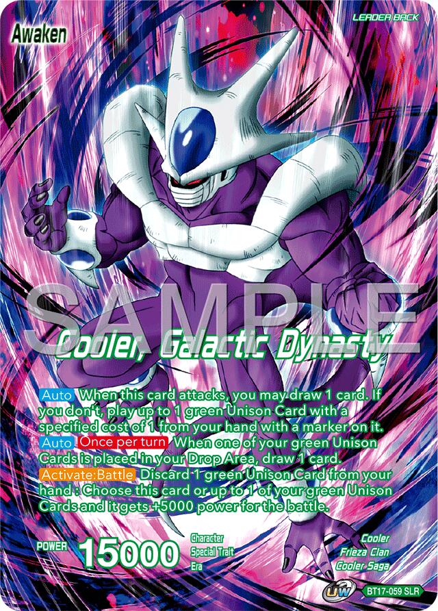 Cooler // Cooler, Galactic Dynasty (Reprint) (BT17-059) [Premium Anniversary Box 2025] | The Time Vault CA