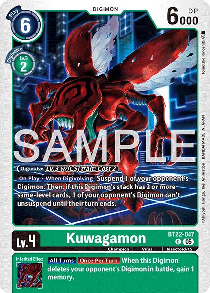 Kuwagamon [BT22-047] [Cyber Eden] | The Time Vault CA