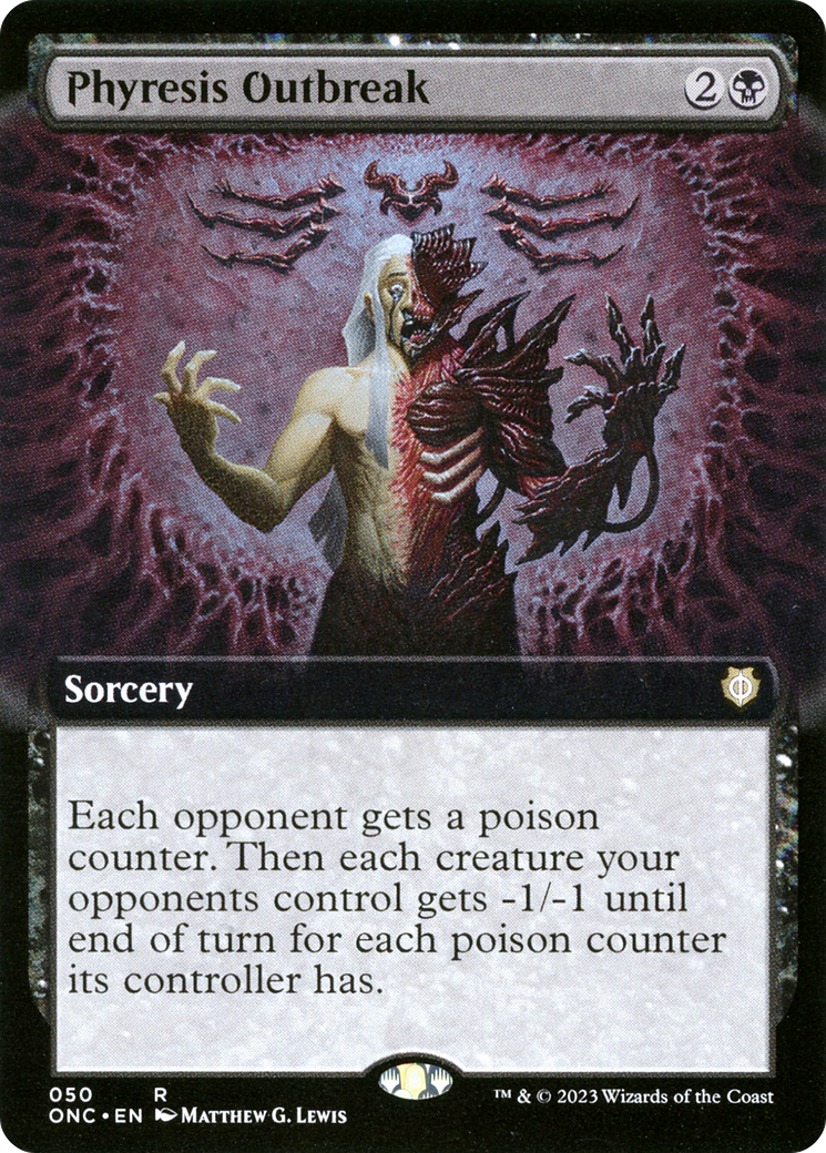 Phyresis Outbreak (Extended Art) [Phyrexia: All Will Be One Commander] | The Time Vault CA
