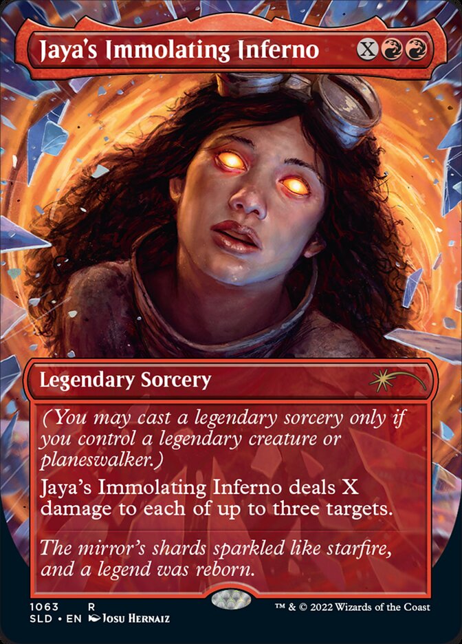 Jaya's Immolating Inferno (Borderless) [Secret Lair Drop Series] | The Time Vault CA