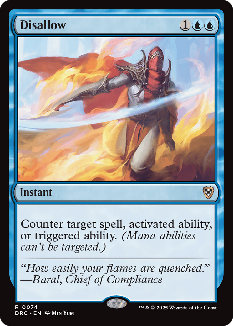 Disallow [Aetherdrift Commander] | The Time Vault CA