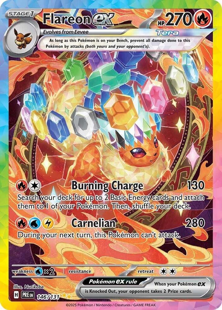 Flareon ex (146/131) [Scarlet & Violet: Prismatic Evolutions] | The Time Vault CA