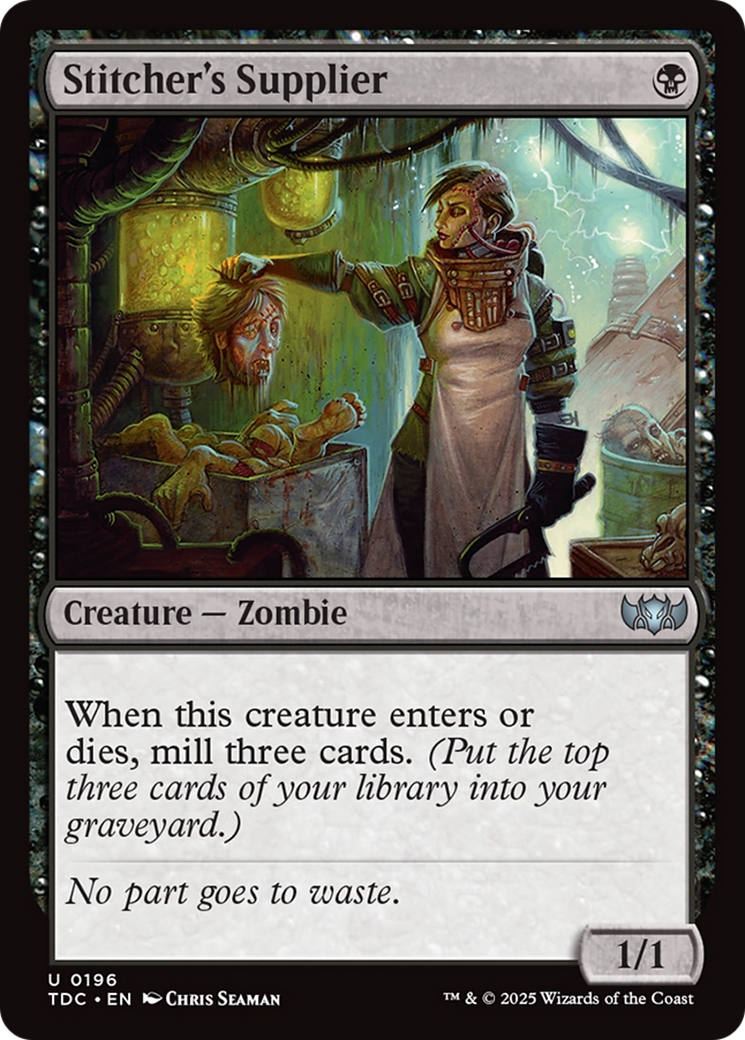 Stitcher's Supplier [Tarkir: Dragonstorm Commander] | The Time Vault CA