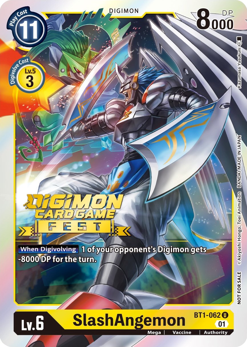 SlashAngemon [BT1-062] (Digimon Card Game Fest 2022) [Release Special Booster Promos] | The Time Vault CA