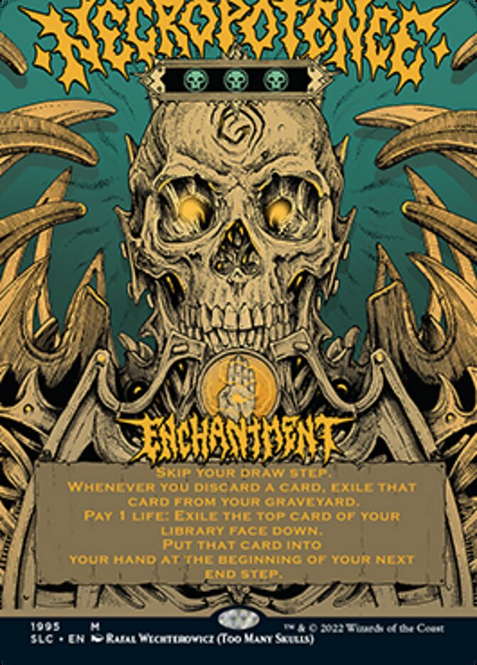 Necropotence (Borderless Alternate Art) [Secret Lair Countdown Kit] | The Time Vault CA