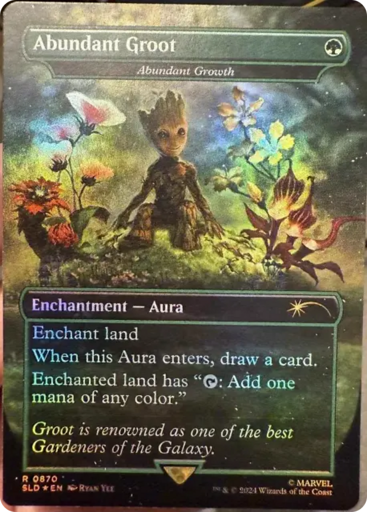 Abundant Groot - Abundant Growth (Rainbow Foil) [Secret Lair Drop Series] | The Time Vault CA