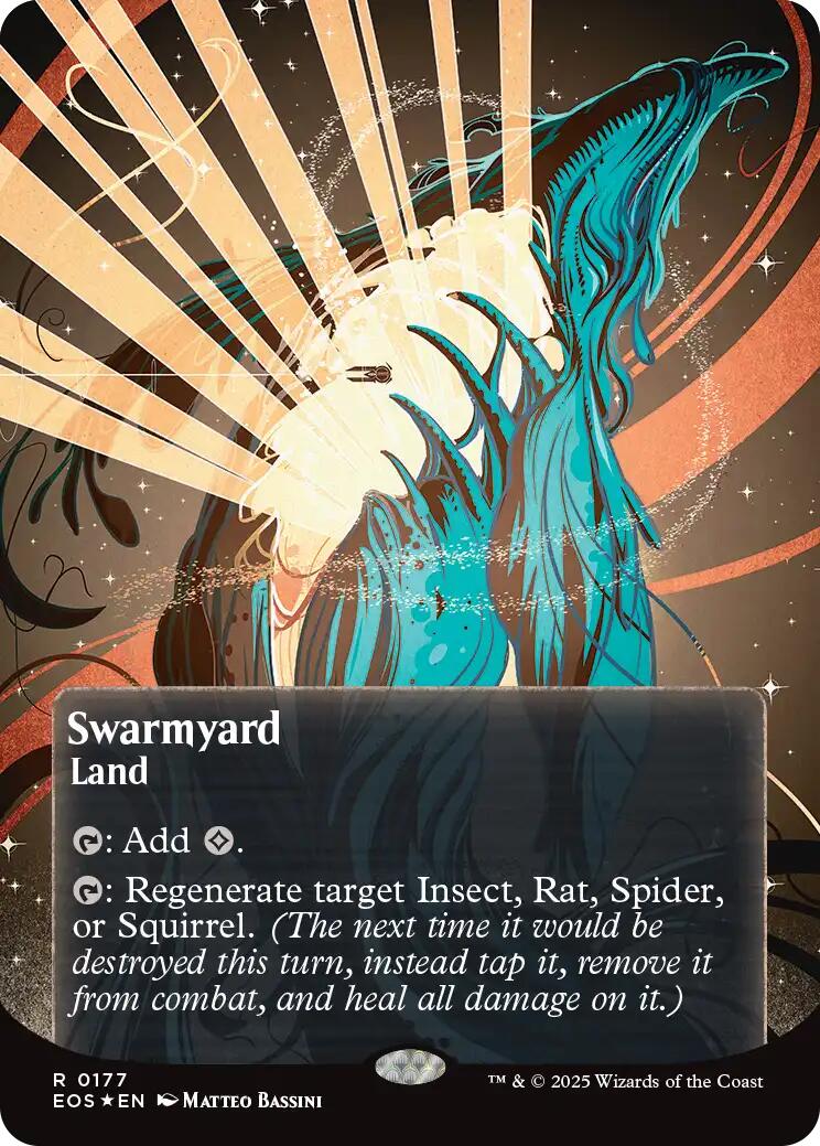 Swarmyard (0177) (Borderless) (Galaxy Foil) [Edge of Eternities: Stellar Sights] | The Time Vault CA