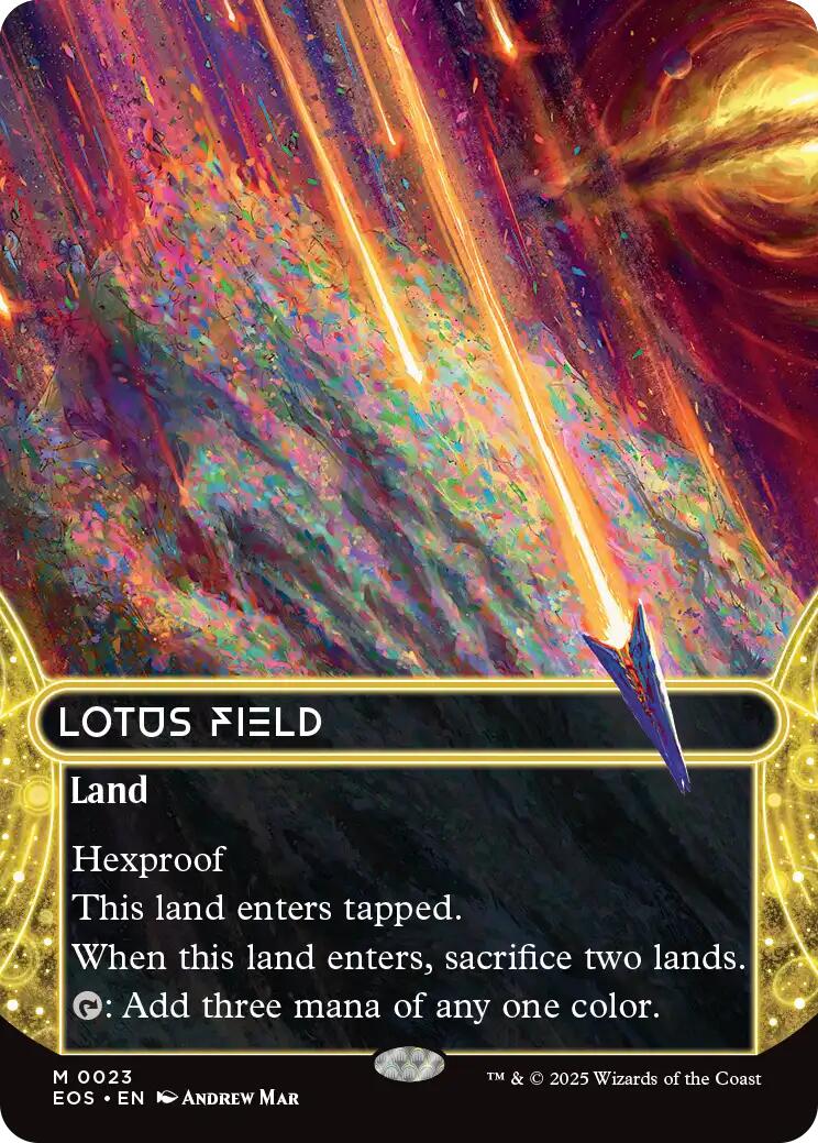 Lotus Field (0023) (Borderless) [Edge of Eternities: Stellar Sights] | The Time Vault CA