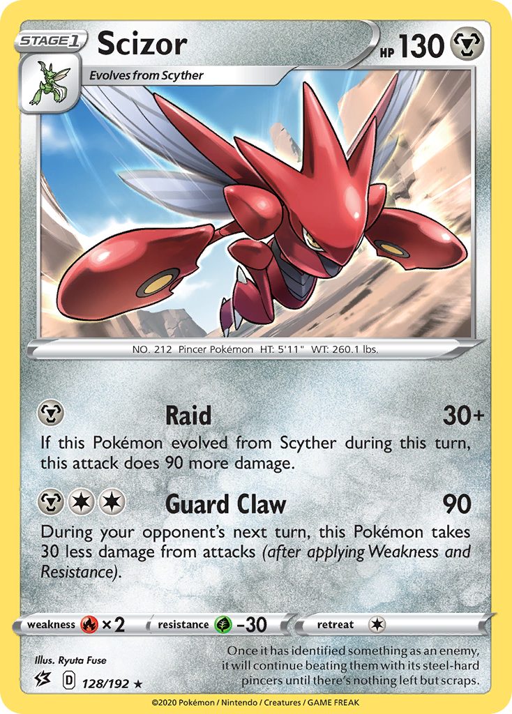 Scizor (128/192) [Sword & Shield: Rebel Clash] | The Time Vault CA