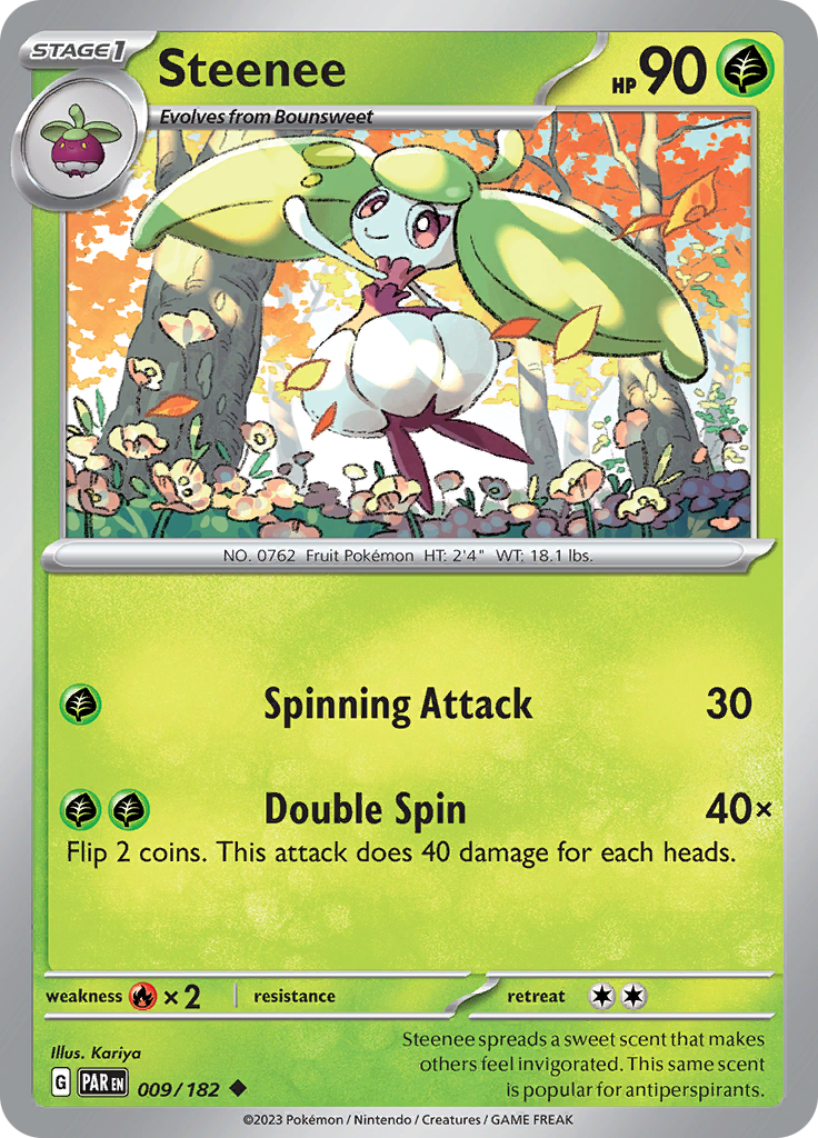 Steenee (009/182) [Scarlet & Violet: Paradox Rift] | The Time Vault CA