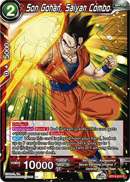Son Gohan, Saiyan Combo (Rare) (BT13-015) [Supreme Rivalry] | The Time Vault CA