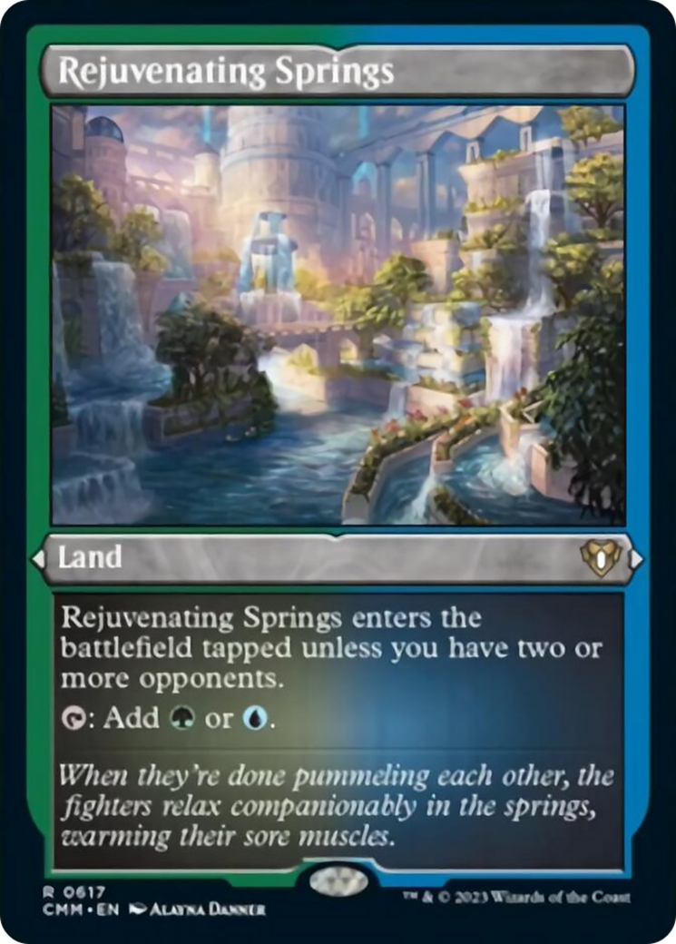 Rejuvenating Springs (Foil Etched) [Commander Masters] | The Time Vault CA