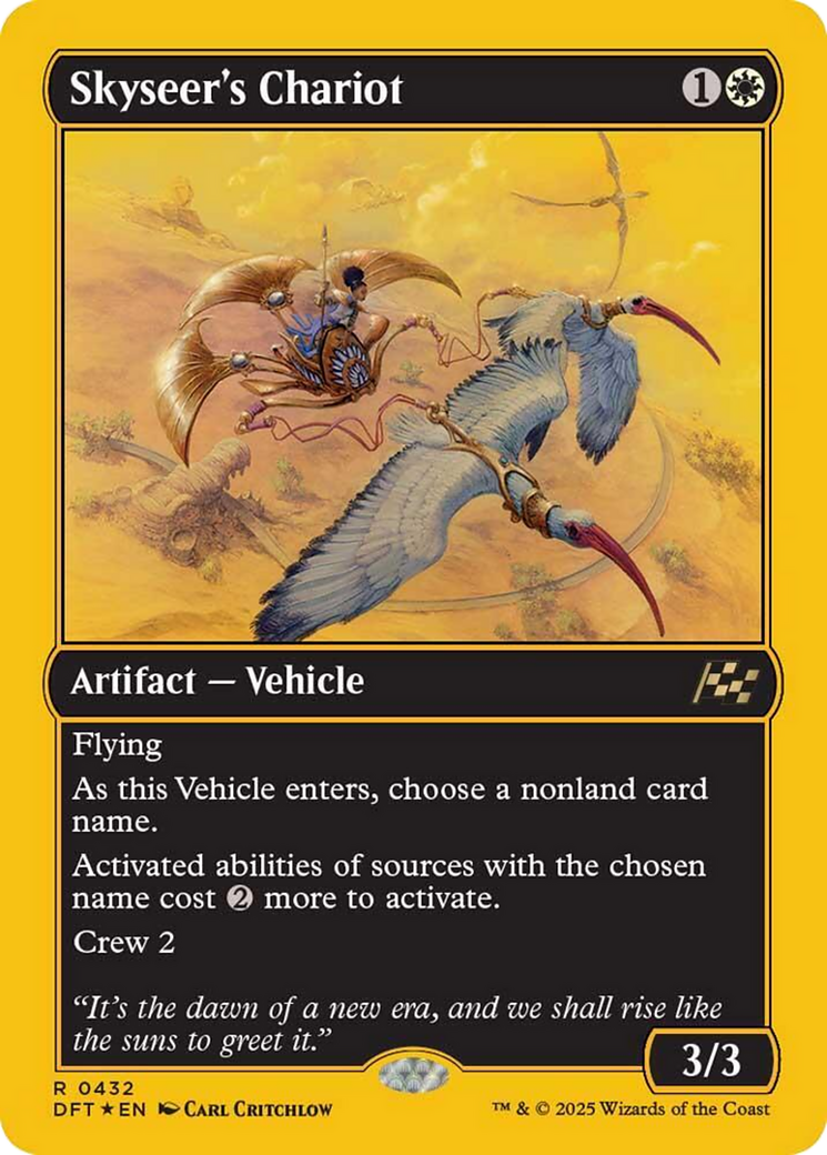Skyseer's Chariot (First-Place Foil) [Aetherdrift] | The Time Vault CA