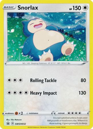 Snorlax (SWSH032) [Sword & Shield: Black Star Promos] | The Time Vault CA