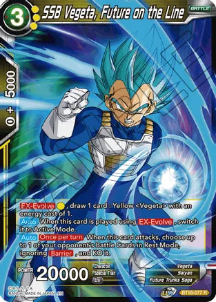 SSB Vegeta, Future on the Line (BT16-077) [Realm of the Gods] | The Time Vault CA