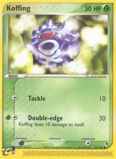 Koffing (54/109) [EX: Ruby & Sapphire] | The Time Vault CA