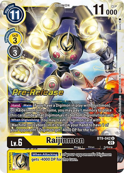 Raijinmon [BT9-042] [X Record Pre-Release Promos] | The Time Vault CA