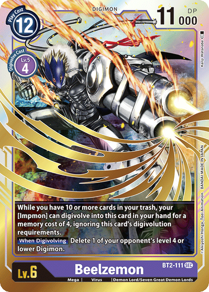 Beelzemon [BT2-111] [Release Special Booster Ver.1.0] | The Time Vault CA