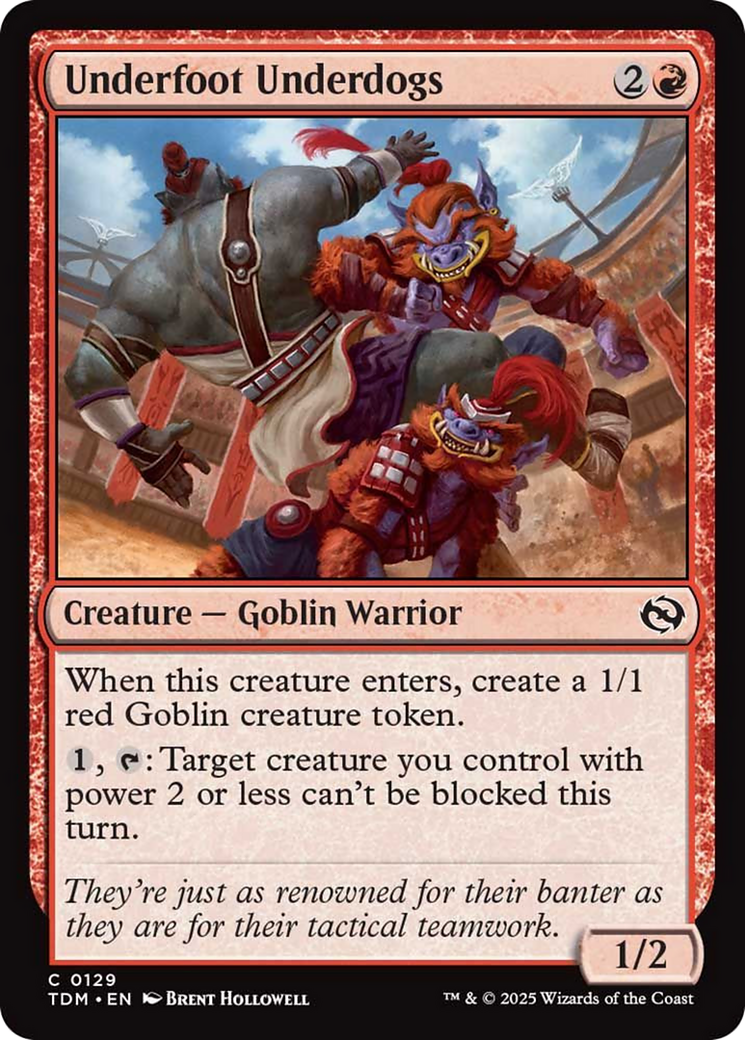 Underfoot Underdogs [Tarkir: Dragonstorm] | The Time Vault CA