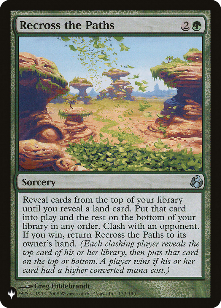 Recross the Paths [The List] | The Time Vault CA