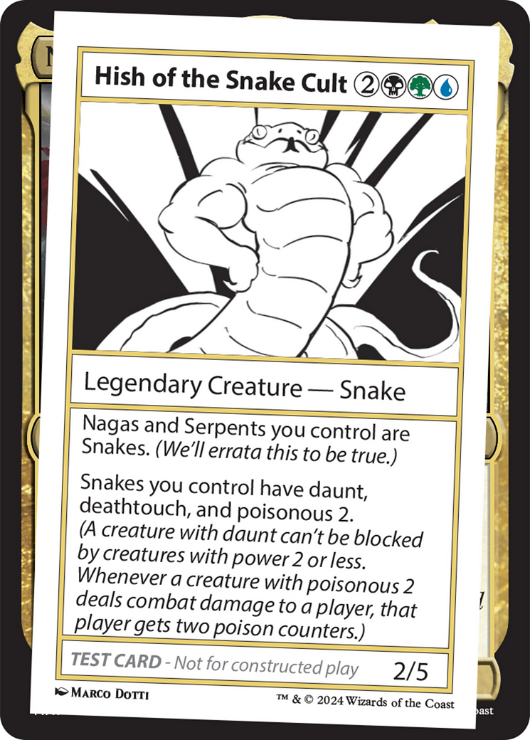 Hish of the Snake Cult [Mystery Booster 2 Playtest Cards] | The Time Vault CA