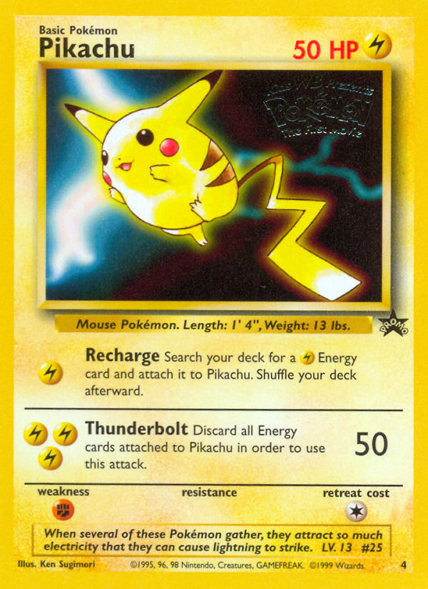 Pikachu (4) [Wizards of the Coast: Black Star Promos] | The Time Vault CA