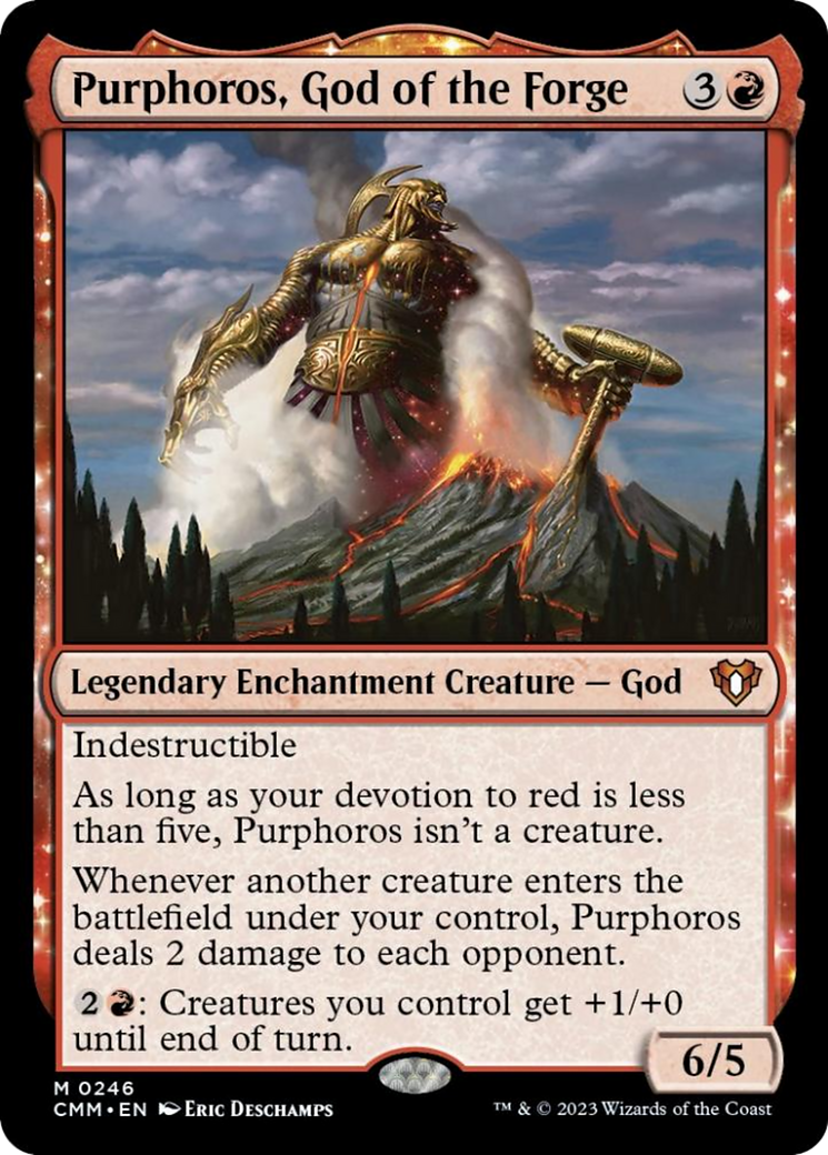 Purphoros, God of the Forge [Commander Masters] | The Time Vault CA