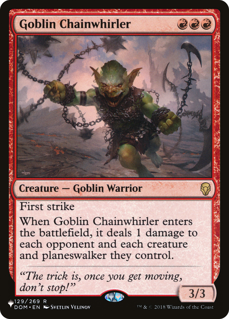 Goblin Chainwhirler [The List] | The Time Vault CA