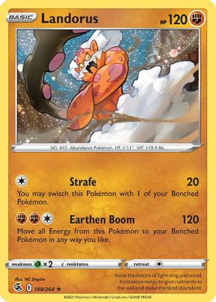 Landorus (148/264) (Cosmos Holo) [Sword & Shield: Fusion Strike] | The Time Vault CA