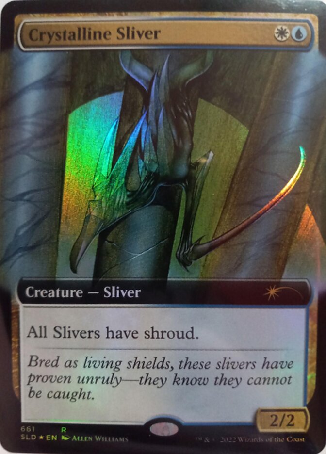 Crystalline Sliver (Extended Art) [Secret Lair Drop Promos] | The Time Vault CA