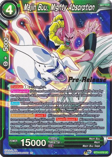 Majin Buu, Mighty Absorption (BT14-078) [Cross Spirits Prerelease Promos] | The Time Vault CA