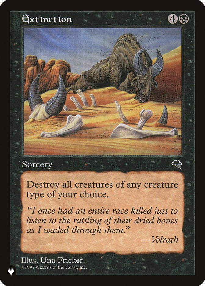 Extinction [The List] | The Time Vault CA