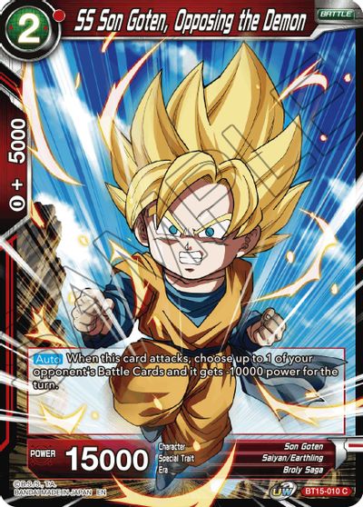 SS Son Goten, Opposing the Demon (BT15-010) [Saiyan Showdown] | The Time Vault CA